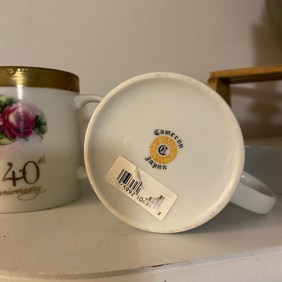 Happy 40th anniversary mugs x 2 - Picture 2 of 4